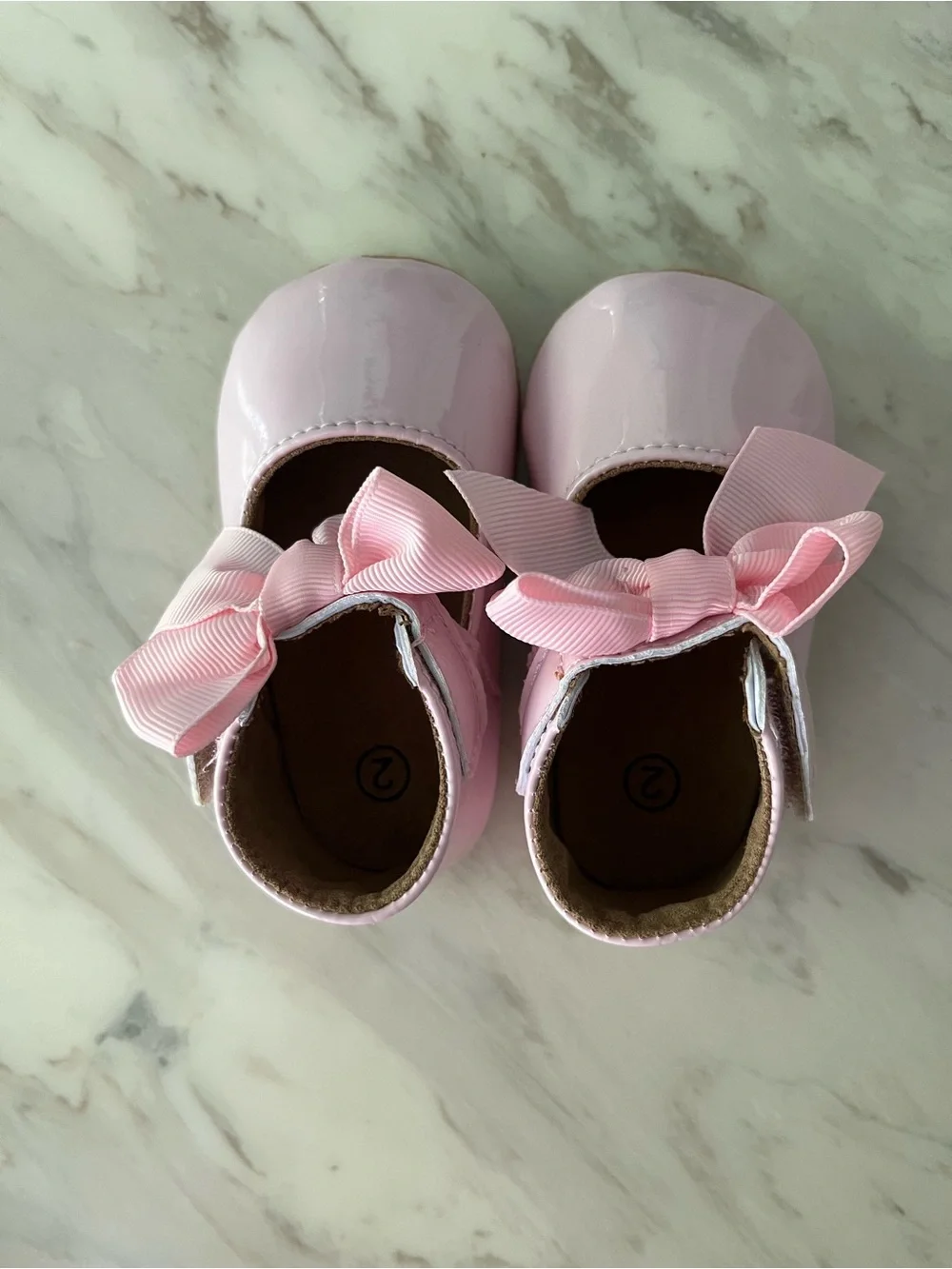Pink Baby Mary Jane Shoes with Bows